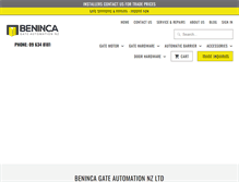 Tablet Screenshot of gateautomation.co.nz
